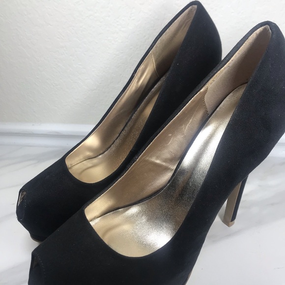 Black Suede Stilettos size 10 - Picture 2 of 5